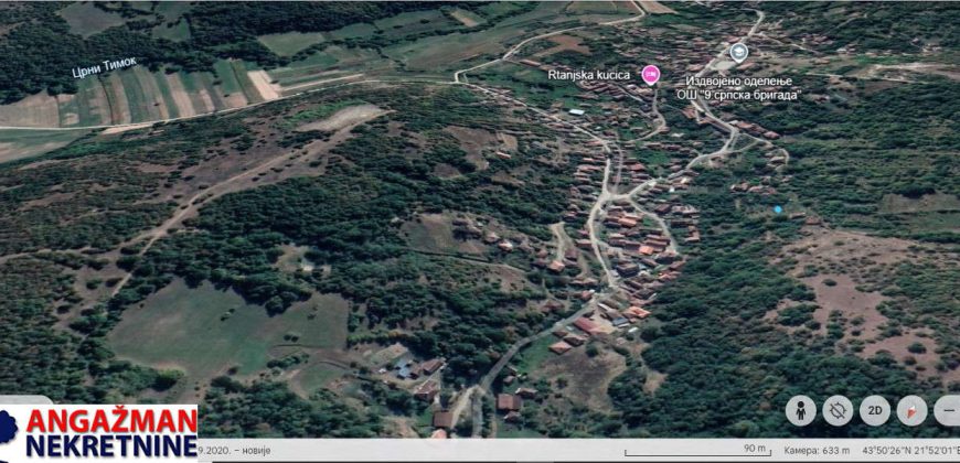 Rtanj – Jablanica 10a+42kvm stara kuća