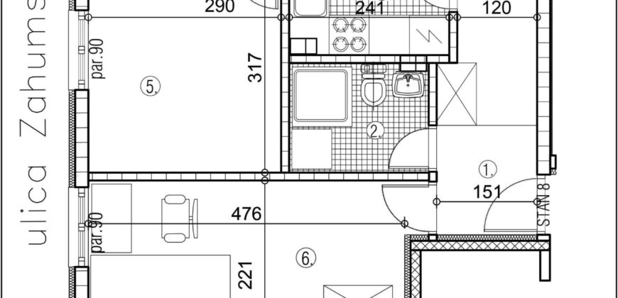 Vukov spomenik – 50,87kvm sa PDV-om