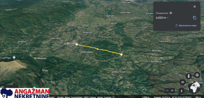 Boljevac, Rtanj – Bačevica 8ha 34ara 61kvm