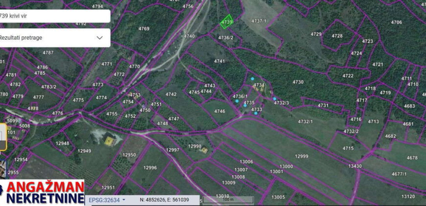 Boljevac, Rtanj – Krivi vir 49,25ari + (49kvm+70kvm+26kvm)